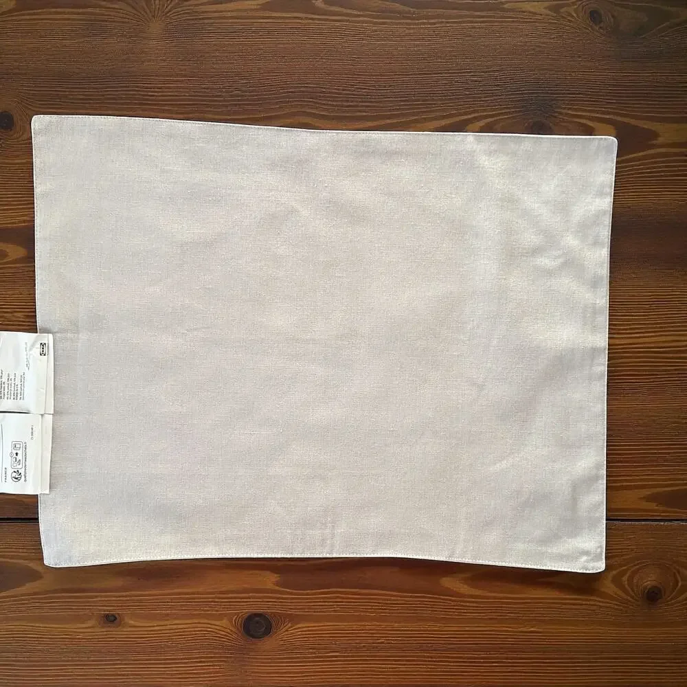 IKEA NISSOGA Gray & White Reversible Placemats 17 ¾x13 ¾ 
